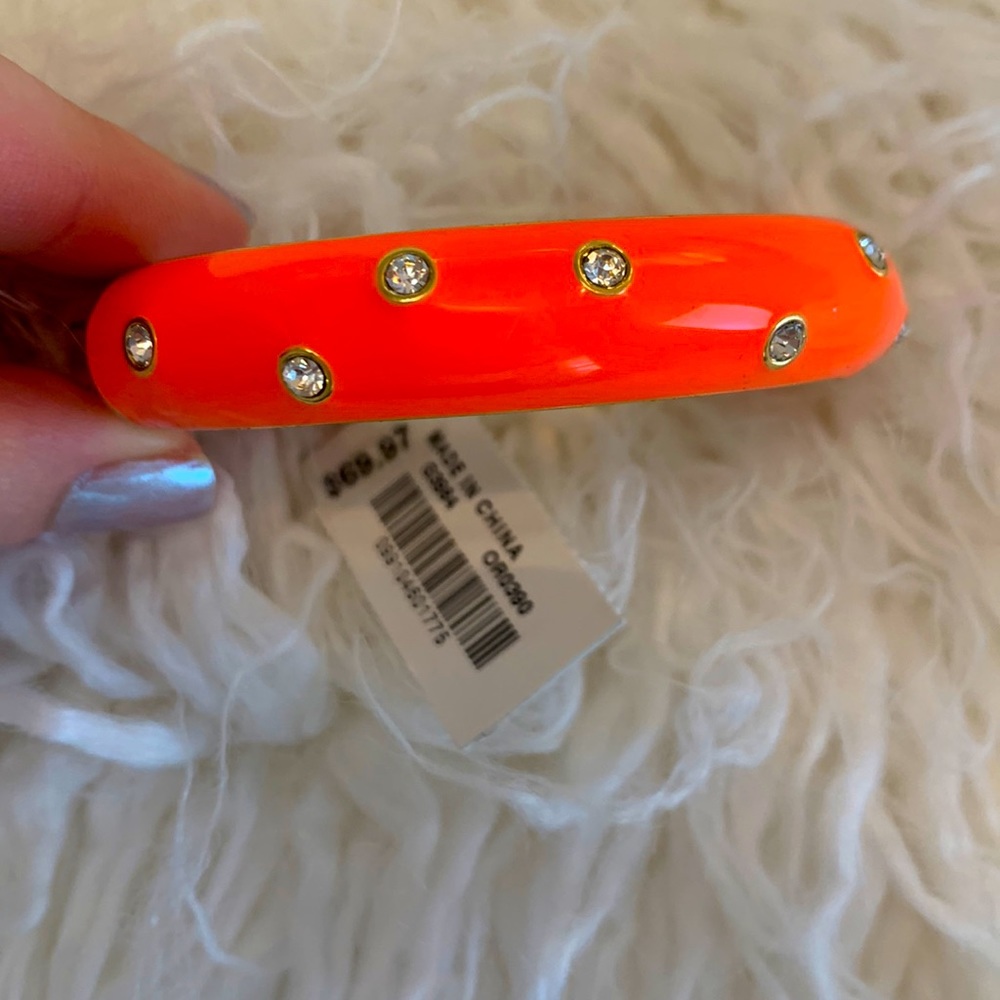 Orange Jcrew Hinge Bangle Bracelet